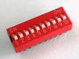 DIP Swich 10 Slide type RED