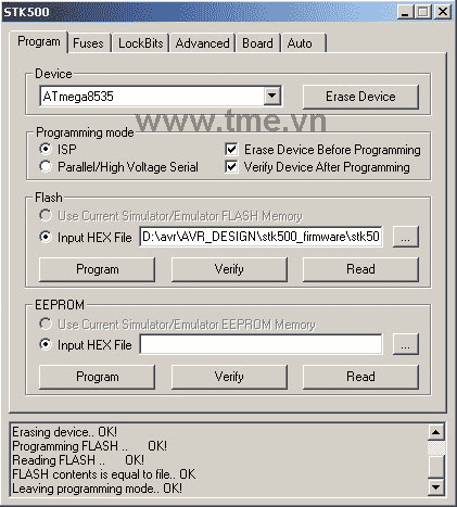 STK500 và AVR Studio